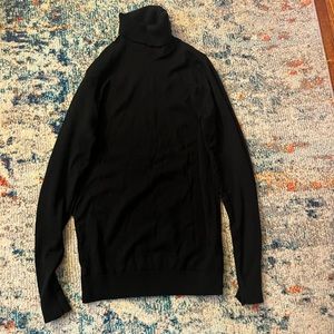Black men turtle neck shirt